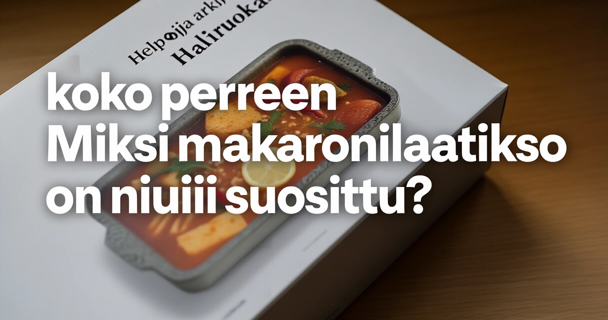 Miksi makaronilaatikko on niin suosittu?