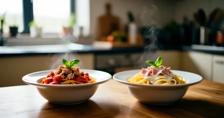 Kinkkupasta vs tonnikalapasta – kumpi voittaa nopean arkiruoan?