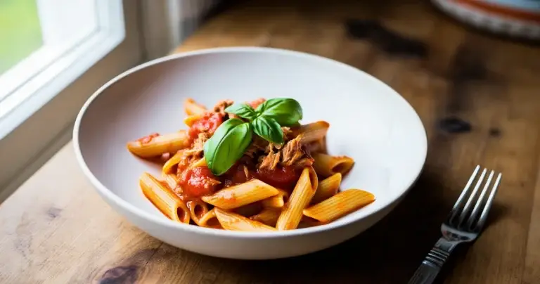 Edullinen tonnikalapasta alle 20 minuutissa lähikaupasta koko perheelle